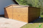 Garaż Drewnopodobny Panel Poziomy 6x6