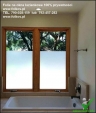 Folie matowe na okna łazienkowe - Folia mrożona do łazienki -Oklejanie